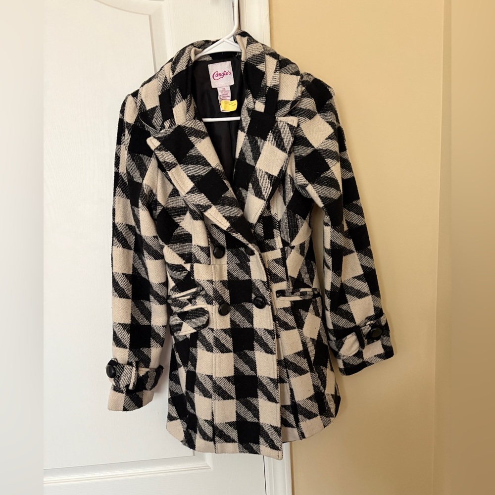 Candies Juniors Plaid Coat